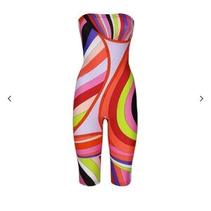Emilio Pucci Multi Color Stretchy Romper